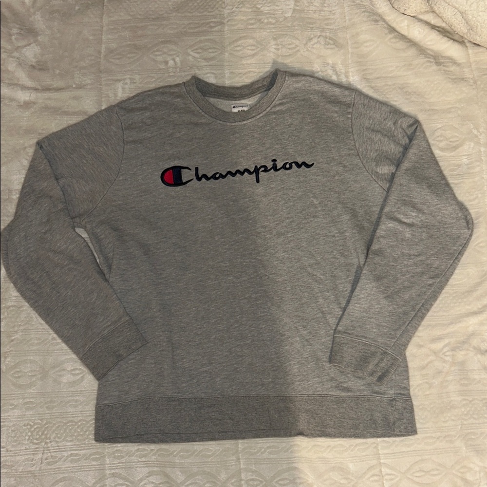 Vintage Champion Heather Gray Crewneck Sweater